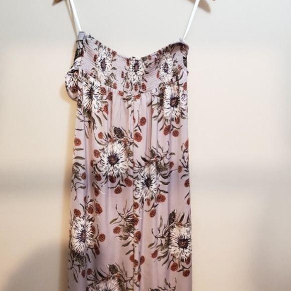 Madewell Strapless Tie-Front Jumpsuit in Painted Blooms 2 - Picture 6 of 6